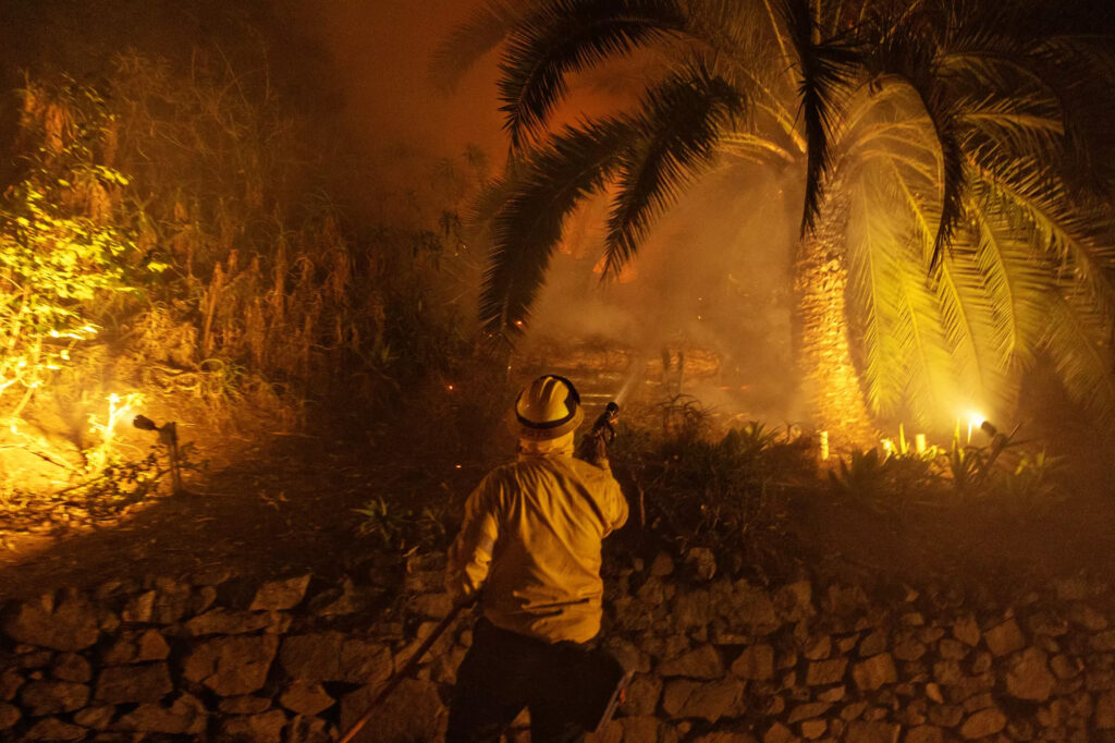 Sunset Fire Hollywood Hills