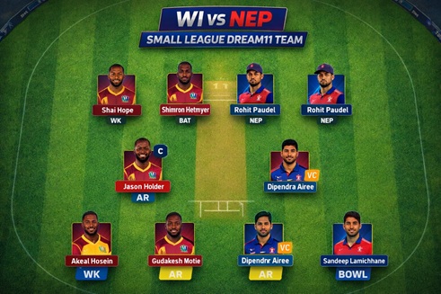 WI vs NEP Dream11 Team Today Icc T20 WC 2026