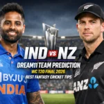 IND vs NZ Dream11 Team Prediction WC T20 Final 2026 Best Fantasy Cricket Tips