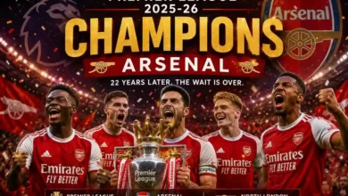 Arsenal become Premier League 2025-26 Champions