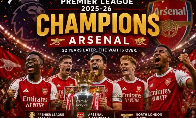 Arsenal become Premier League 2025-26 Champions