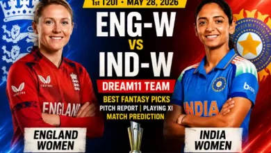 ENG-W vs IND-W Dream11 Team 1st T20I May 2026