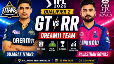 GT vs RR Dream11 Team Qualifier 2 IPL 2026