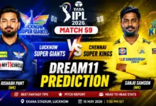 LSG vs CSK Dream11 Prediction IPL 2026 Match 59