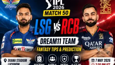 LSG vs RCB Dream11 Team IPL 2026 Match 50