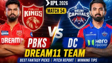PBKS vs DC Match 55 Dream11 Team IPL 2026