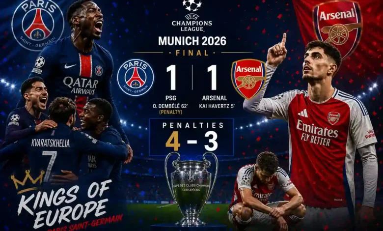Arsenal vs PSG 2026 UCL Final Match