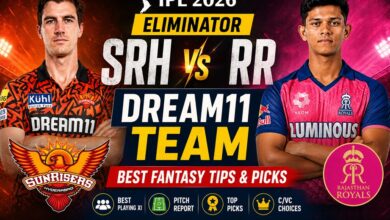 SRH vs RR Dream11 Team Eliminator IPL 2026