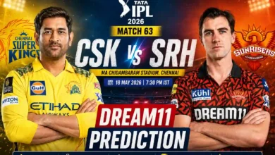 CSK vs SRH Dream11 Prediction Match 63 IPL 2026