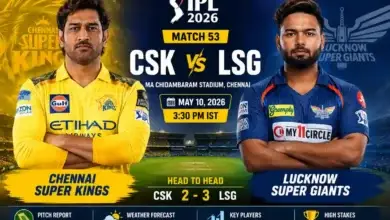 Csk vs Lsg ipl 2026 Match 53