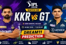 KKR vs GT Dream11 Team Prediction Match 60 IPL26
