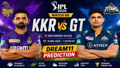 KKR vs GT Dream11 Team Prediction Match 60 IPL26