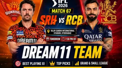 SRH vs RCB Dream11 Team IPL 2026 Match 67