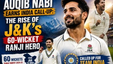 Auqib Nabi Earns India Call-Up: The Rise of J&K's 60-Wicket Ranji Hero