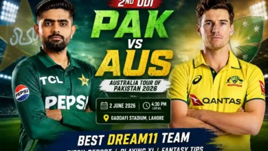 PAK vs AUS Dream11 Team 2nd Odi Aus Tour Of Pak 2026