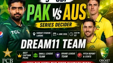 PAK vs AUS Dream11 Team Today Match 3rd ODI 2026